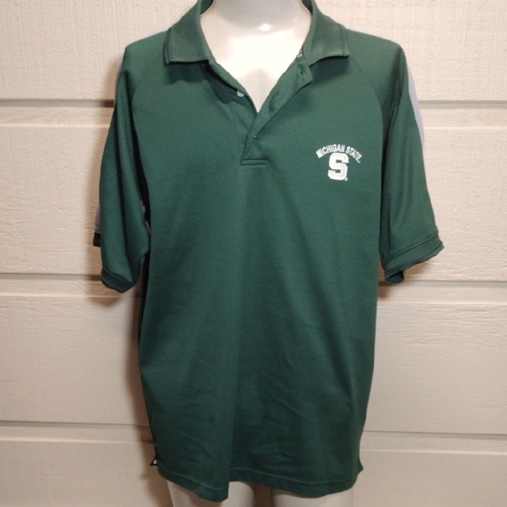 Starter MSU Polo Shirt L